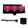EL Luminous Car Stickers Cold Light Car Stickers Car Luminous Pattern Decoration(Heartbeat) - Decorative Sticker by PMC TechLife | Online Shopping South Africa | PMC TechLife | Buy Now Pay Later Mobicred