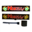 EL Luminous Car Stickers Cold Light Car Stickers Car Luminous Pattern Decoration(NO KISS) - Decorative Sticker by PMC TechLife | Online Shopping South Africa | PMC TechLife | Buy Now Pay Later Mobicred