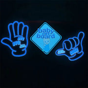 EL Luminous Car Stickers Cold Light Car Stickers Car Luminous Pattern Decoration(Drift Model)