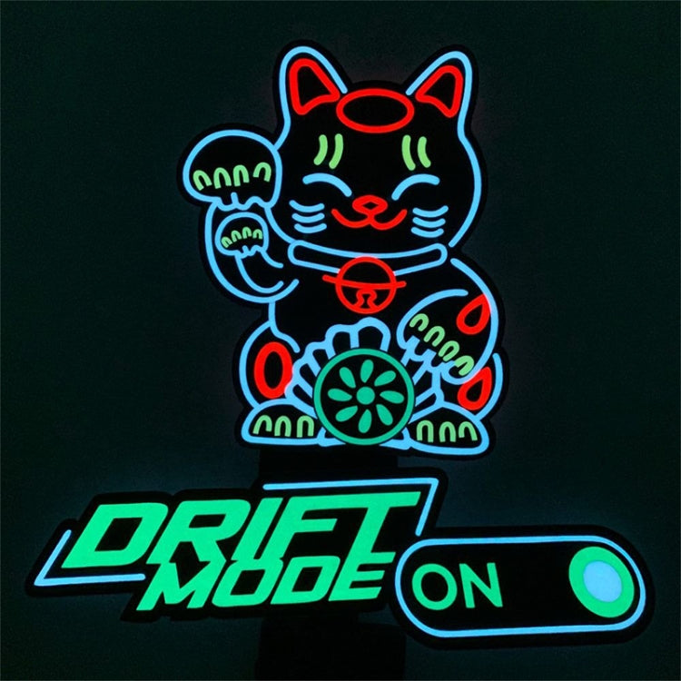 EL Luminous Car Stickers Cold Light Car Stickers Car Luminous Pattern Decoration(Take Care)