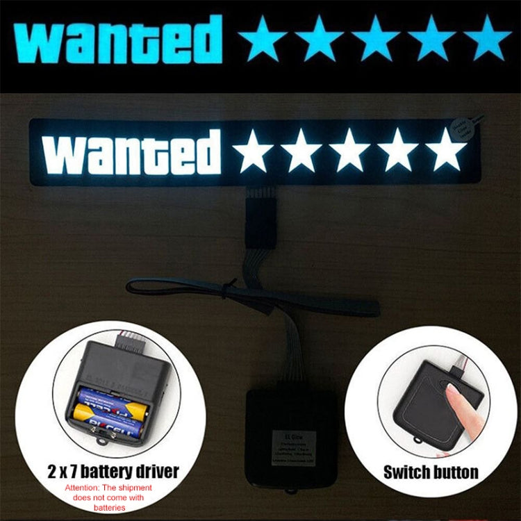 EL Luminous Car Stickers Cold Light Car Stickers Car Luminous Pattern Decoration(Night Runner)