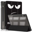For Samsung Galaxy Tab S9+ Acrylic 3-folding Painted Smart Leather Tablet Case(Big Eyes ME) - Galaxy Tab S9+ Cases by PMC Jewellery | Online Shopping South Africa | PMC Jewellery | Buy Now Pay Later Mobicred