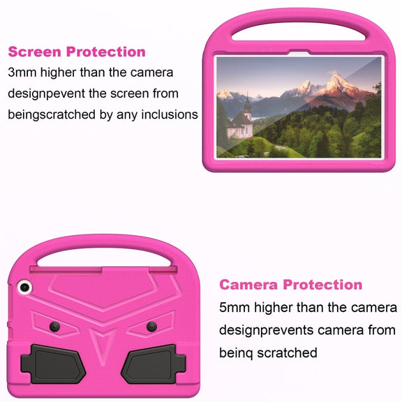 For Amazon Kindle Fire Max 11 2023 Sparrow Style Shockproof Kickstand EVA Tablet Case(Rose Red)