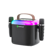 New RiXing NR8805 TWS Portable Smart Bluetooth Speaker with RGB Lighting(Black)