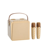 New RiXing NR8807 TWS Portable Handheld Noise Reduction Smart Wireless Bluetooth Speaker(Beige)