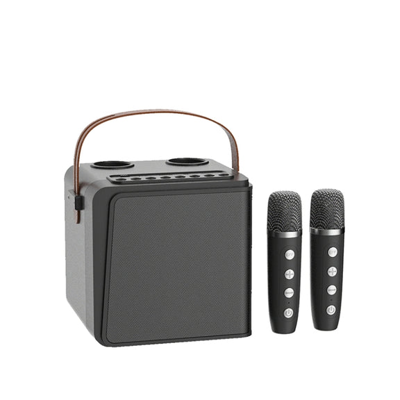 New RiXing NR8807 TWS Portable Handheld Noise Reduction Smart Wireless Bluetooth Speaker(Black)