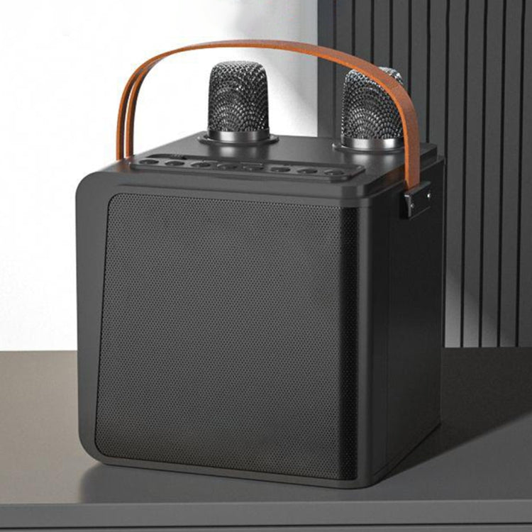 New RiXing NR8807 TWS Portable Handheld Noise Reduction Smart Wireless Bluetooth Speaker(Black)