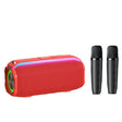 New RiXing NR8809 20W Outdoor Portable TWS Smart Wireless Bluetooth Speaker, Style:Dual Mic(Red) - free shipping - PMC Jewellery - Order now!