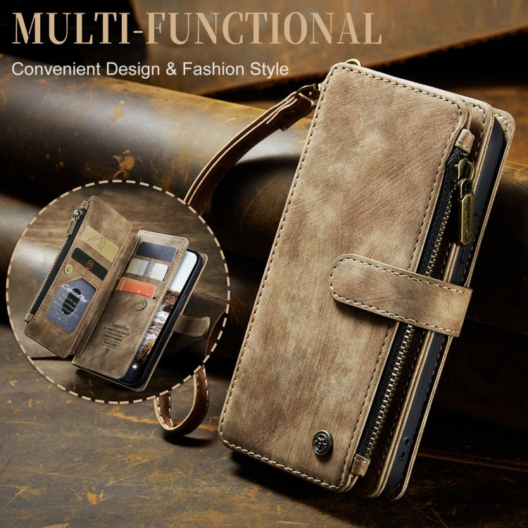 For iPhone 15 Plus CaseMe C30 Multifunctional Leather Phone Case(Brown)