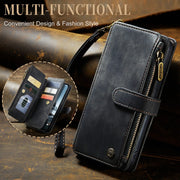 For iPhone 15 Pro CaseMe C30 Multifunctional Leather Phone Case(Black)