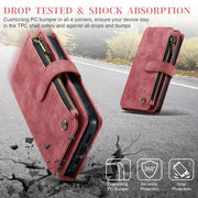 For iPhone 15 Pro Max CaseMe C30 Multifunctional Leather Phone Case(Red)
