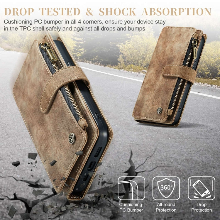 For iPhone 15 Pro Max CaseMe C30 Multifunctional Leather Phone Case(Brown)