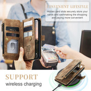 For iPhone 15 Pro Max CaseMe C30 Multifunctional Leather Phone Case(Brown)