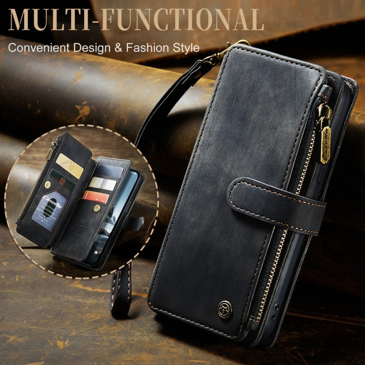 For iPhone 15 Pro Max CaseMe C30 Multifunctional Leather Phone Case(Black)