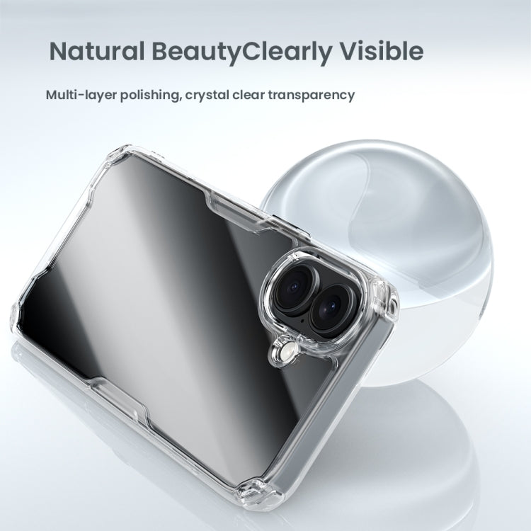 For iPhone 16 Plus NILLKIN Ultra Clear PC + TPU Phone Case(Transparent)