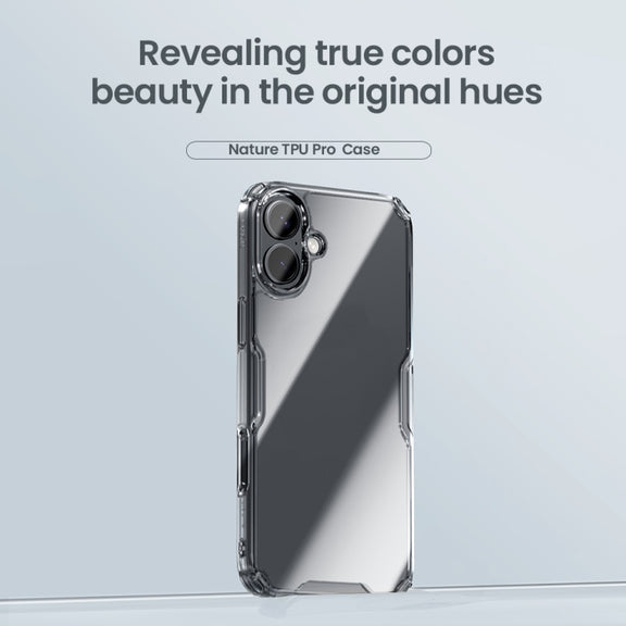 For iPhone 16 Plus NILLKIN Ultra Clear PC + TPU Phone Case(Blue)