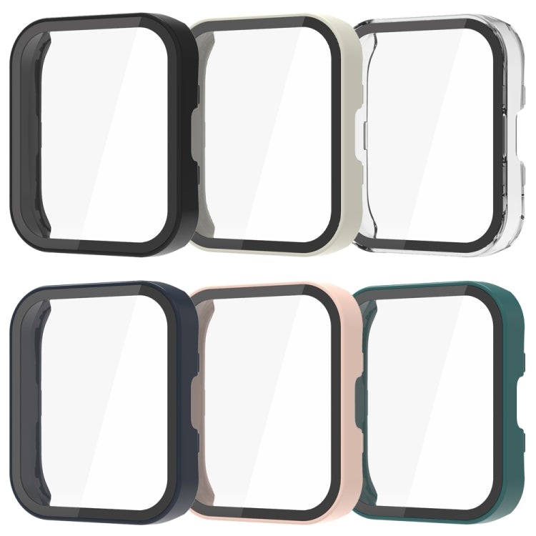 For Amazfit Bip 5 PC + Tempered Film Integrated Watch Protective Case(Pink)