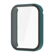 For Xiaomi Mi Band 8 Pro PC + Tempered Film Integrated Watch Protective Case(Dark Green) - Watch Cases by PMC TechLife | Online Shopping South Africa | PMC TechLife
