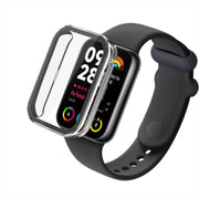 For Xiaomi Mi Band 8 Pro PC + Tempered Film Integrated Watch Protective Case(Pink)
