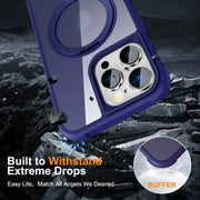 For iPhone 13 Pro MagSafe Magnetic Rotating Holder Phone Case(Klein Blue)