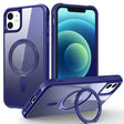 For iPhone 12 / 12 Pro MagSafe Magnetic Rotating Holder Phone Case(Klein Blue) - iPhone 12 / 12 Pro Cases by PMC TechLife | Online Shopping South Africa | PMC TechLife