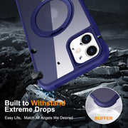 For iPhone 12 / 12 Pro MagSafe Magnetic Rotating Holder Phone Case(Klein Blue)