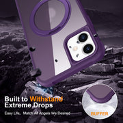 For iPhone 11 MagSafe Magnetic Rotating Holder Phone Case(Purple)