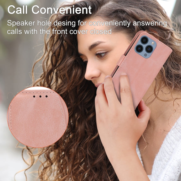 For iPhone 16 Pro Max Oil Skin Zipper Wallet Leather Phone Case(Pink)