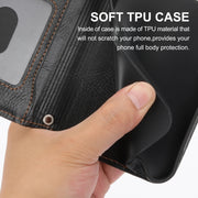 For iPhone 16e Oil Skin Zipper Wallet Leather Phone Case(Black)