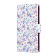 For iPhone 16e Bronzing Painting RFID Leather Case(Pansies)