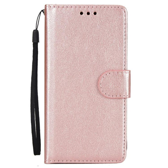For iPhone 16e Multifunctional Horizontal Flip Leather Phone Case with Three Card Slots(Rose Gold)