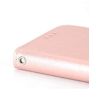 For iPhone 16e Multifunctional Horizontal Flip Leather Phone Case with Three Card Slots(Rose Gold)