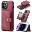 For iPhone 15 Pro Max JEEHOOD Retro Magnetic Detachable Leather Phone Case(Red) - free shipping - PMC TechLife - Order now!