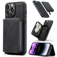 For iPhone 15 Pro Max JEEHOOD Magnetic Zipper Wallet Leather Phone Case(Black) - iPhone 15 Pro Max Cases by JEEHOOD | Online Shopping South Africa | PMC TechLife | Buy Now Pay Later Mobicred