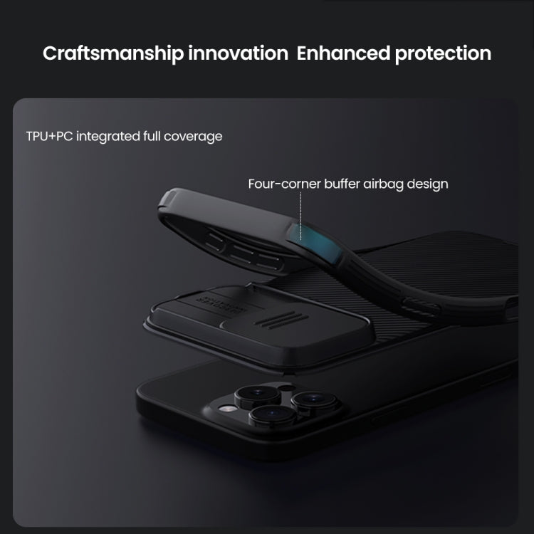 For iPhone 16 Pro Max NILLKIN CamShield Pro Magnetic Magsafe Phone Case(Black)