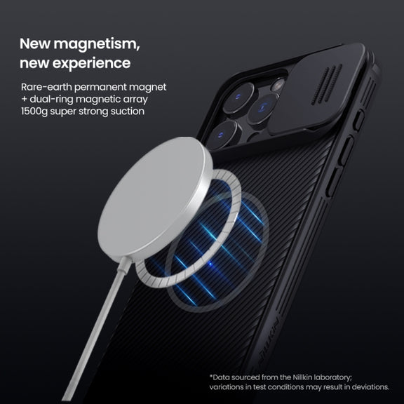 For iPhone 16 Pro Max NILLKIN CamShield Pro Magnetic Magsafe Phone Case(Black)
