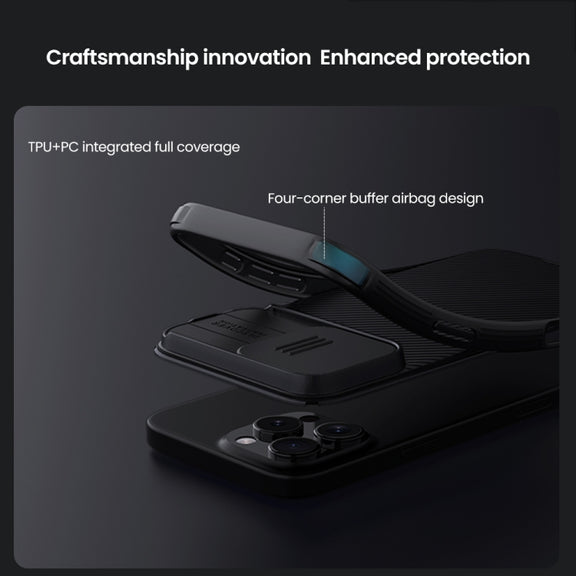 For iPhone 16 Pro Max NILLKIN CamShield Pro Magnetic Magsafe Phone Case(Blue)