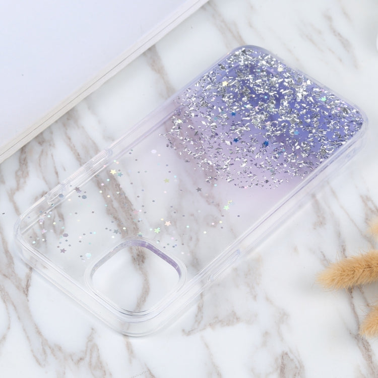 For iPhone 15 DFANS DESIGN Golden Diamond TPU+PC Phone Case(Purple)