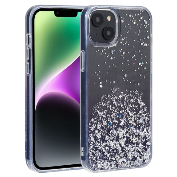 For iPhone 15 DFANS DESIGN Golden Diamond TPU+PC Phone Case(Purple)