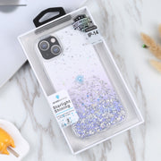 For iPhone 15 DFANS DESIGN Golden Diamond TPU+PC Phone Case(Purple)