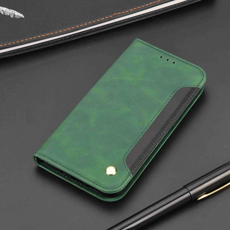 For iPhone 16 Pro Skin Feel Splicing Leather Phone Case(Green)