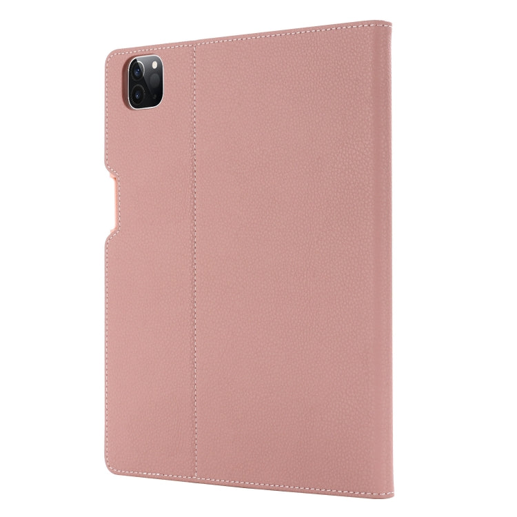 For iPad Pro 11 inch (2020) GEBEI PU+TPU Horizontal Flip Protective Tablet Case with Holder & Card Slots(Rose Gold)