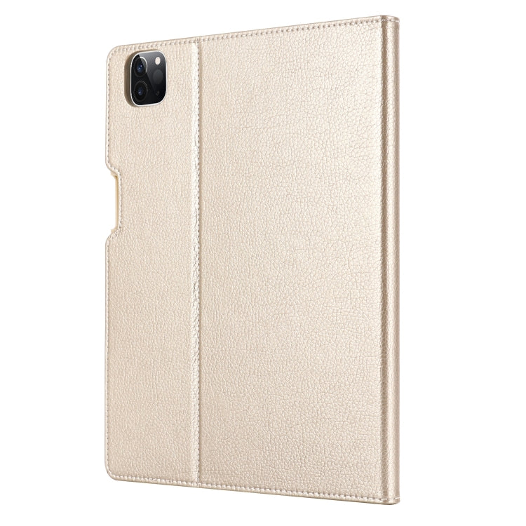 For iPad Pro 11 inch (2020) GEBEI PU+TPU Horizontal Flip Protective Tablet Case with Holder & Card Slots(Gold)