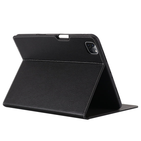For iPad Pro 11 inch (2020) GEBEI PU+TPU Horizontal Flip Protective Tablet Case with Holder & Card Slots(Black)