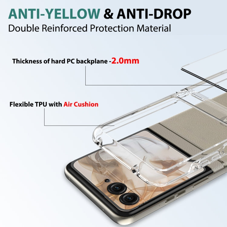For Motorola Razr 50 / Razr 2024 Scratchproof Acrylic TPU Phone Case(Transparent)