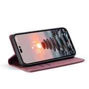 For iPhone 15 Pro CaseMe 013 Multifunctional Horizontal Flip Leather Phone Case(Wine Red)