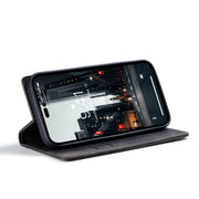 For iPhone 15 Pro CaseMe 013 Multifunctional Horizontal Flip Leather Phone Case(Black)
