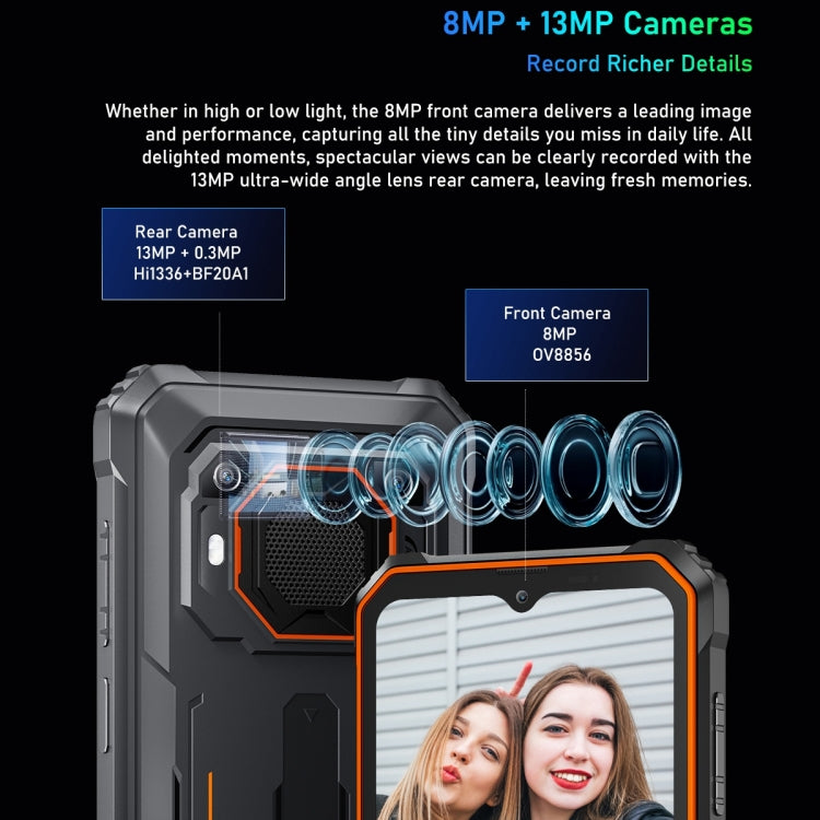 Blackview BV6200 Pro, 6GB+128GB, IP68/IP69K/MIL-STD-810H, 6.56 inch Android 13 MediaTek Helio P35 Octa Core, Network: 4G, OTG(Green)