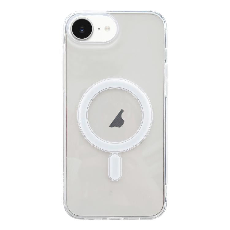 For iPhone 16e MagSafe Magnetic Clear Acrylic TPU Phone Case(Transparent)