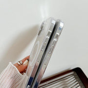 For iPhone 16e MagSafe Magnetic Clear Acrylic TPU Phone Case(Transparent)